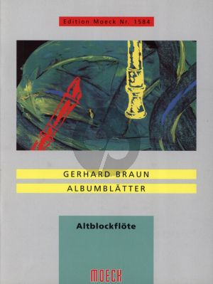 Braun Albumblatter Altblockflöte solo (1997)
