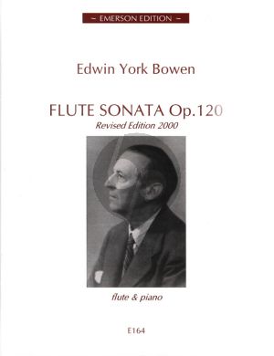 York Bowen Sonata Op.120 (Revised Edition 2000) for Flute and Piano