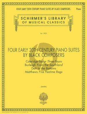 4 Early 20th. Century Piano Suites by Black Composers