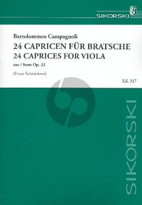 Campagnoli 42 Caprices Op. 22 Viola (Franz Schmalnauer)