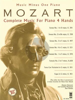 Mozart Complete Music for Piano 4 Hands (Bk- 2 Cd Deluxe Set) (MMO)