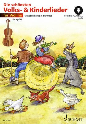 Schonsten Volks & Kinderlieder 1 - 2 Violinen (Buch mit Audio online) (Hans und Marianne Magolt)