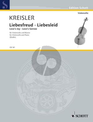 Kreisler Liebesfreud und Liebesleid Violoncello und Klavier (Willi Drahts)