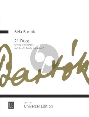 Bartok 21 Duos Viola - Violoncello (aus 44 Duos 2 Violinen) (P.Bartok)