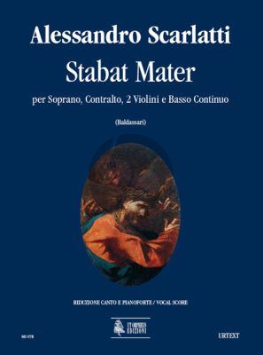 Scarlatti Stabat Mater Soprano.-Contralto-2 Vi.-Bc Vocal Score
