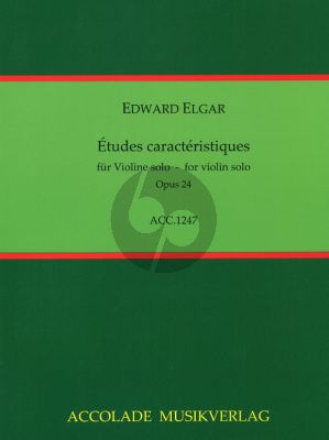 Elgar Etudes Characteristiques Op. 24 Violine (1.- 7.Pos.)