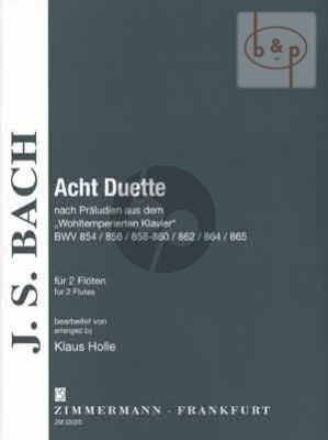 8 Duette nach Praeludien aus dem Wohltemp. Klavier