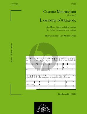 Monteverdi Lamento d'Arianna Mezzo-Sopran und Bc (Ottavio Rinuccini) (edited Martin Nitz)