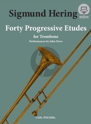 Hering 40 Progressive Studies Trombone with Audio Download Files in MP3 Format (Performances John Drew)