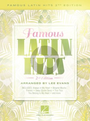 Evans Famous Latin Hits Piano (2nd edition)