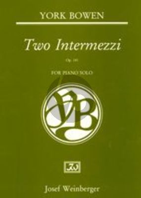 Bowen 2 Intermezzi Op. 141 Piano solo