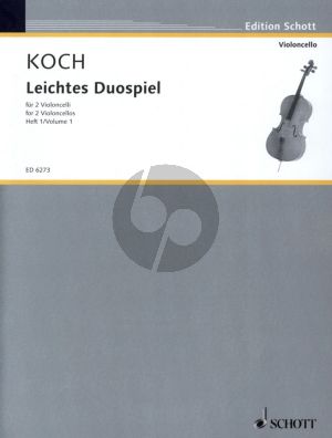 Album Leichtes Duospiel Vol.1 fur 2 Violoncellos (Herausgeber Edwin Koch)