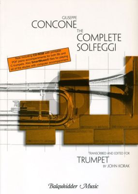 Concone Complete Solfeggi for Trumpet (transcr. and edited by John Korak)