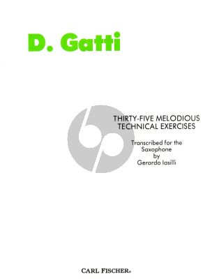 Gatti 35 Melodious Technical Exercises for Saxophone (edited by Gerardo Iasilli)