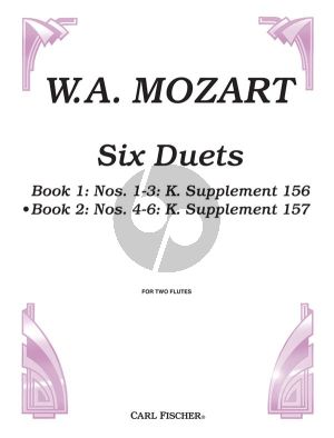 Mozart 6 Duets Op.75 Vol.2 2 Flutes