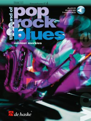 Merkies The Sound of Pop-Rock and Blues Vol. 2 Alto Saxophone Book with Audio online