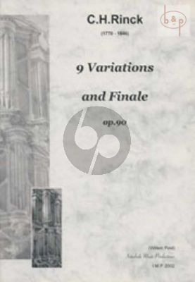 Rinck 9 Variations & Finale Op.90 (Kortjakje) Orgel
