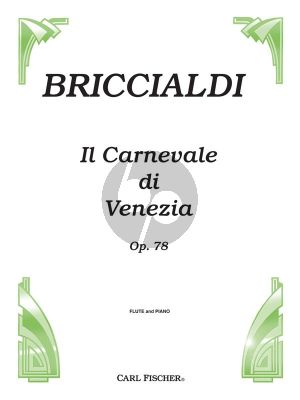 Briccialdi Il Carnavale de Venizia Op.78 Flute-Piano