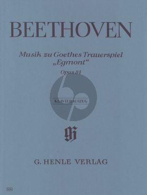 Beethoven Musik zu Goethes Trauerspiel "Egmont Op.84 (Henle-Urtext)