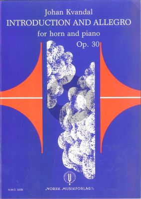 Kvandal Introduction & Allegro Op.30 Horn-Piano