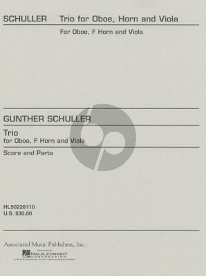 Schuller Trio Oboe-Horn-Viola (Score/Parts)