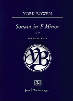 Bowen Sonata f-minor Op.72 Piano solo