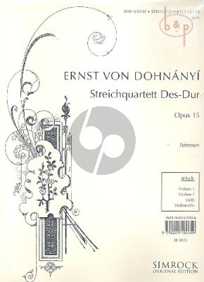 Quartet No.2 Op.15 D-flat major