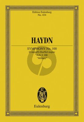 Symphony No.100 G-major Hob.I:100 "Military" Study Score