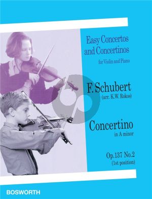 Schubert Concertino a-minor Op. 137 No. 2 Violin and Piano (1st.pos.) (arr. K.W. Rokos)