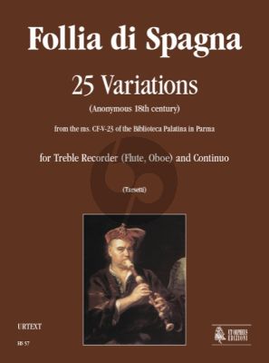 Follia di Spagna - 25 Variations Treble Recorder (Flute, Oboe) and Continuo