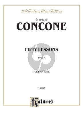 Concone 50 Lessons Op.9 High Voice