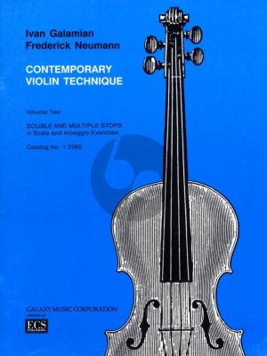 Galamian Contemporary Violin Technique Vol.2 (Double and Multiple Stops in Scale and Arpeggio Exercises)
