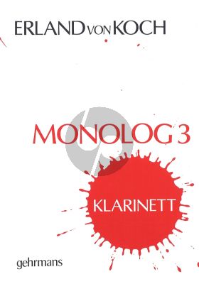 Koch Monologue No.3 Clarinet Solo