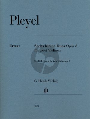 Pleyel 6 kleine Duette Opus 8 2 Violinen (Norbert Gertsch)