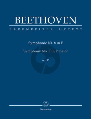 bEETHOVEN Symphony No.8 F-major Op.93 Study Score (edited by Jonathan Del Mar)