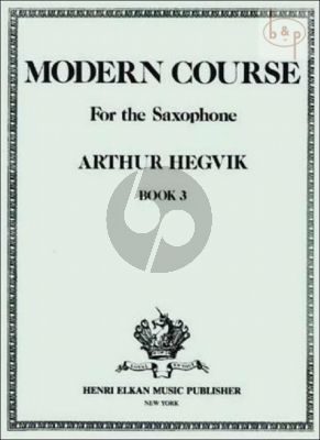 Modern Course Vol.3 Saxophone