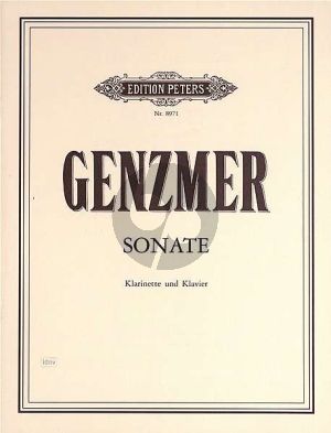 Genzmer Sonate Klarinette und Klavier (1997)