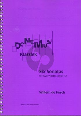 fesch 6 Sonatas Op.1A (Score) ed. Robert L.Tusler
