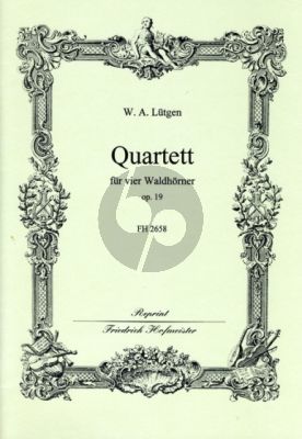 Lutgen Quartett op.19 4 Hörner (Part./St.) (Janetzky)