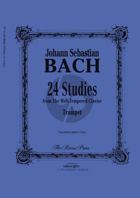 Bach 24 Studies from the Well-Tempered Clavier for Trumpet (arr. Stephen L. Glover)