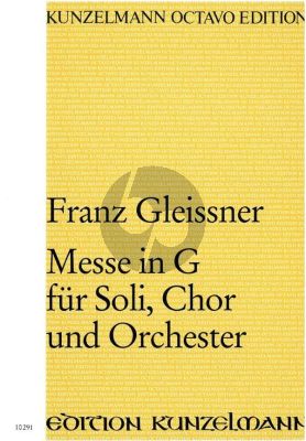 Gleissner Messe G-dur Soli-Chor-Orchester (Partitur)