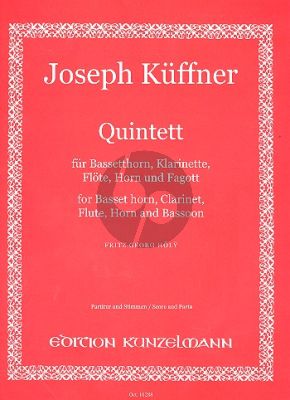 Quintett Bassetthorn-Klarinette-Flöte-Horn und Fagott