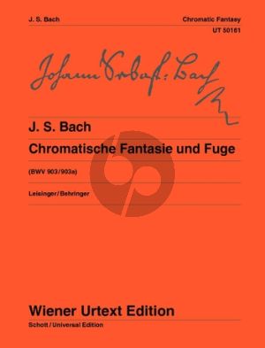 Bach Chromatische Fantasie und Fuge BWV 903/903A