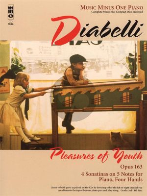 Diabelli Pleasure of Youth Op.163 - 4 Sonatinas on 5 Notes Piano 4 Hands (Bk-Cd) (MMO)