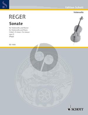 Reger Sonate f-moll Opus 5 Violoncello und Klavier (Susanne Popp)