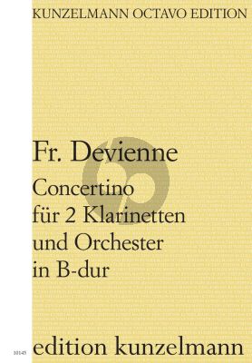 Devienne Concertino B-dur Op. 25 2 Klarinetten und Orchester (Partitur) (Balassa Fodor)