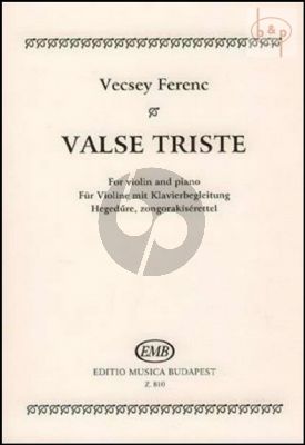 Valse Triste Violin and Piano