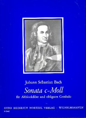 Bach Sonata c-minor (orig. h-moll) BWV 1030 (edited by Christa Sokoll)