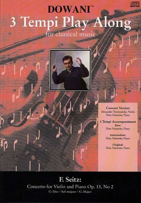 Seitz Concerto No.2 G major Op.13 Violin (Solo Part-CD) (Dowani)