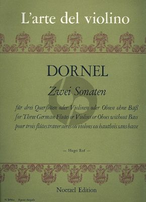 Dornel 2 Sonatas (h-moll-G-dur) 3 Flöten[Ob./Vi.] (Hugo Ruf)